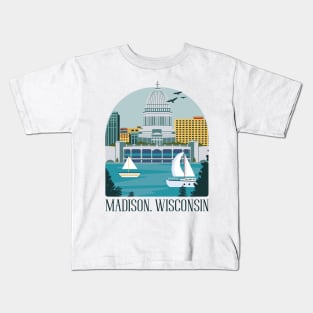 Madison Wisconsin Kids T-Shirt